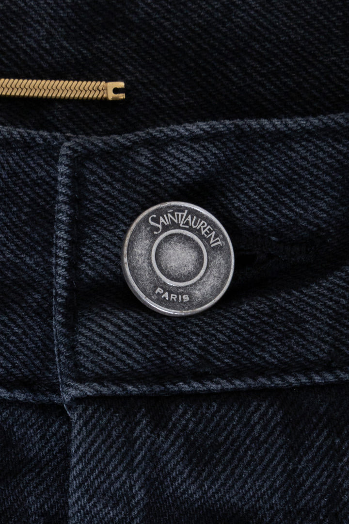 SAINT LAURENT Straight Jeans D73W Denim Grey