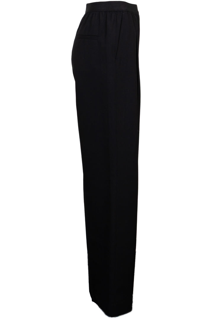 LOEWE Logo Wide Trousers Wool Black
