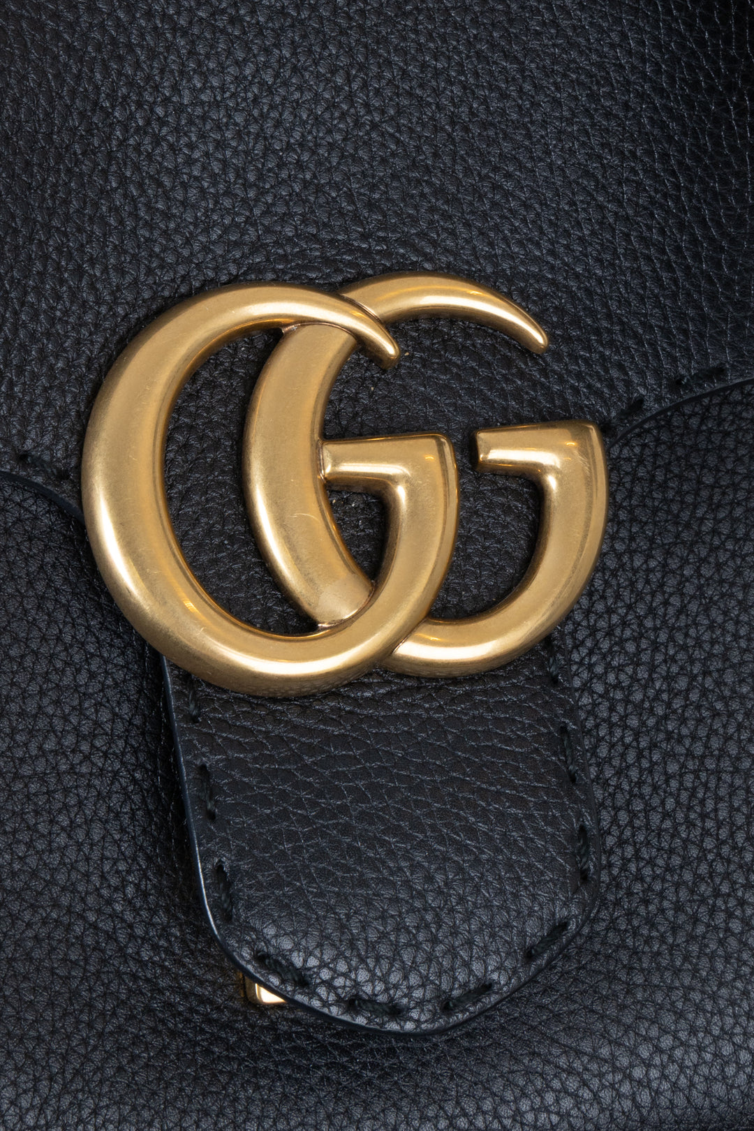 GUCCI Marmont Top Handle Bag Black