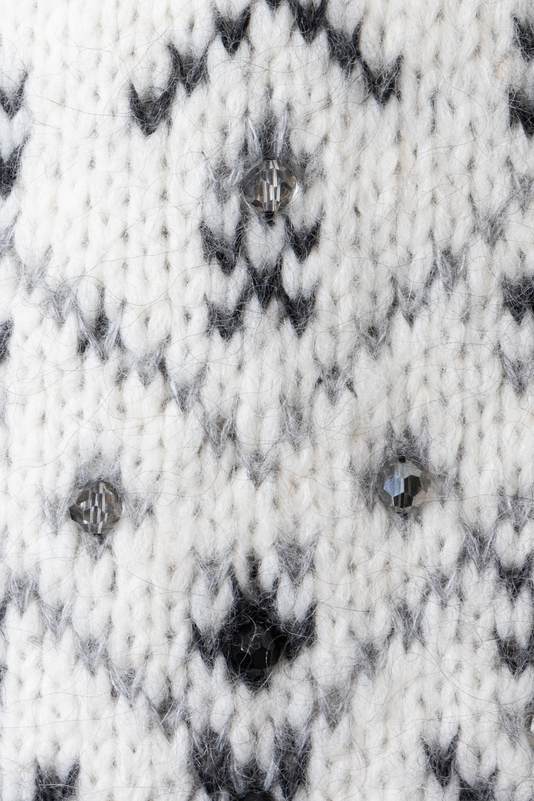 MONCLER Turtleneck Knit Mesh White