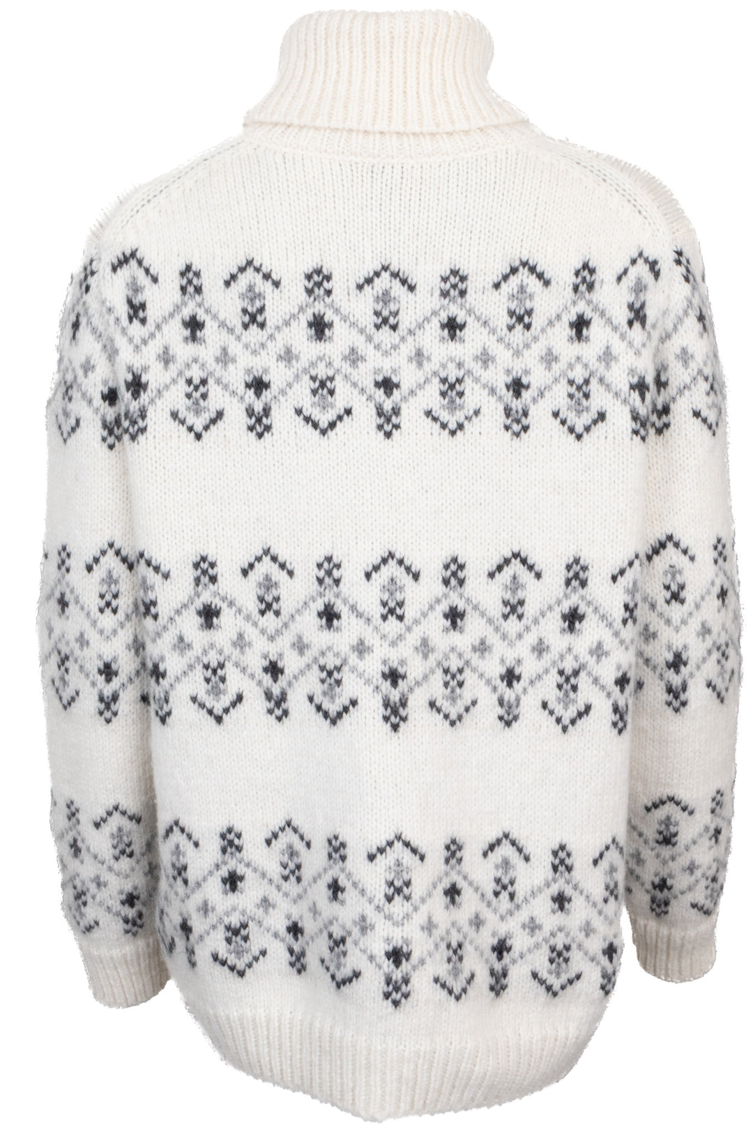 MONCLER Turtleneck Knit Mesh White