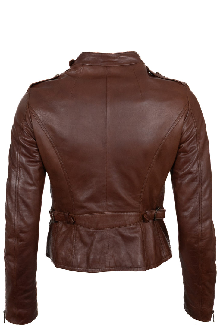 DOLCE & GABBANA Military Jacket Lambskin Brown