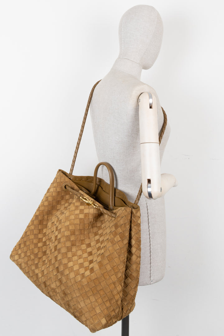 BOTTEGA VENETA Andiamo Large Tote Bag Suede