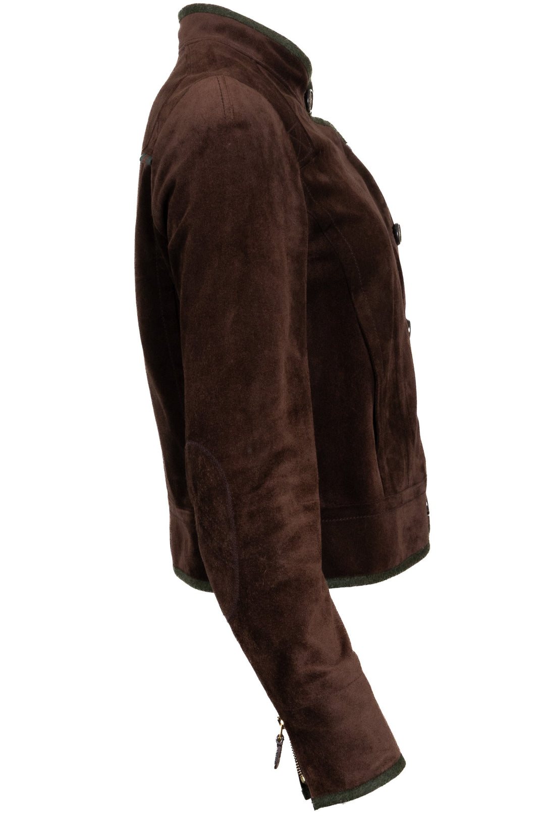 GUCCI Tyrolean Jacket Suede Brown