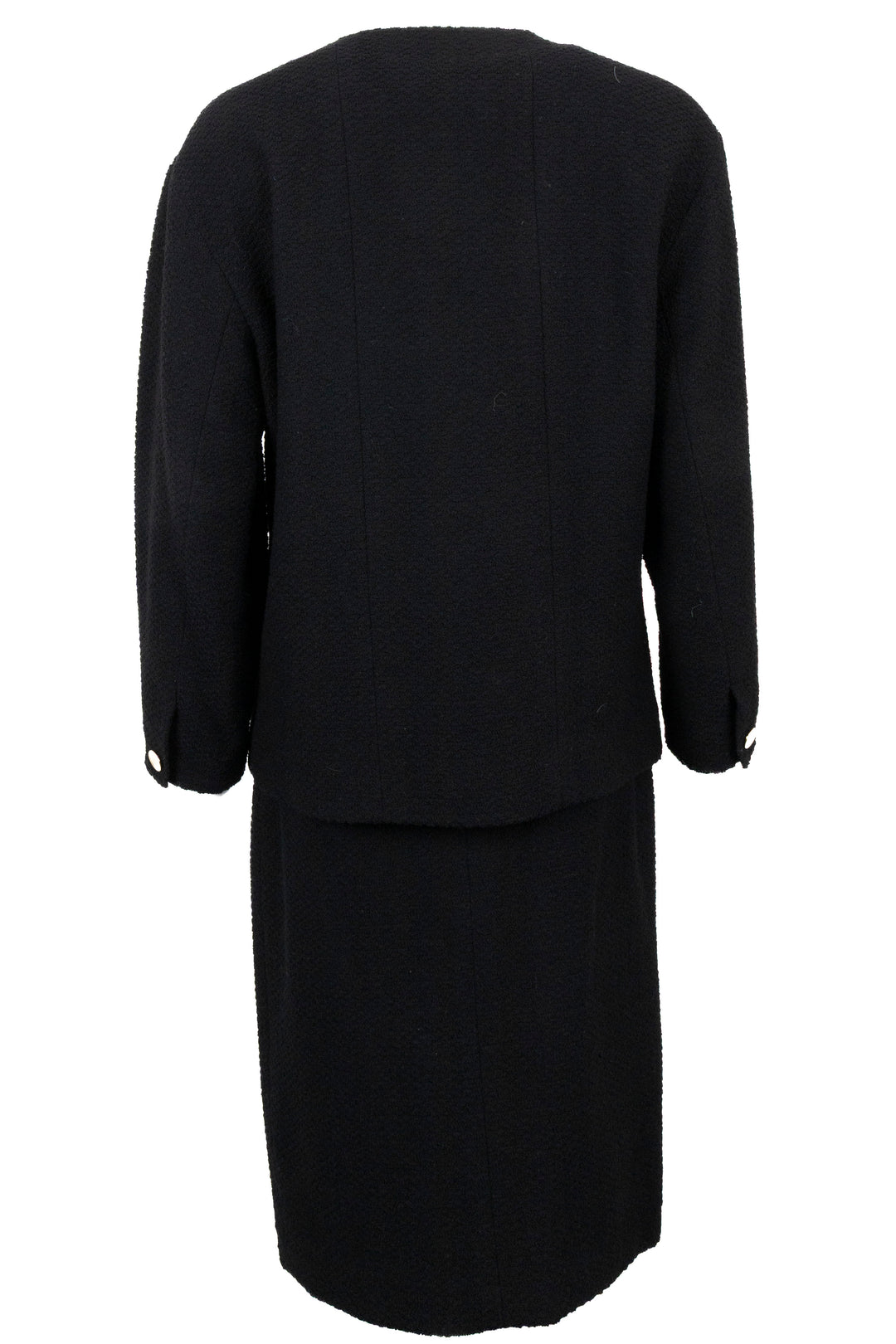 CHANEL No.5 Perfume Button Two Piece Tweed Black