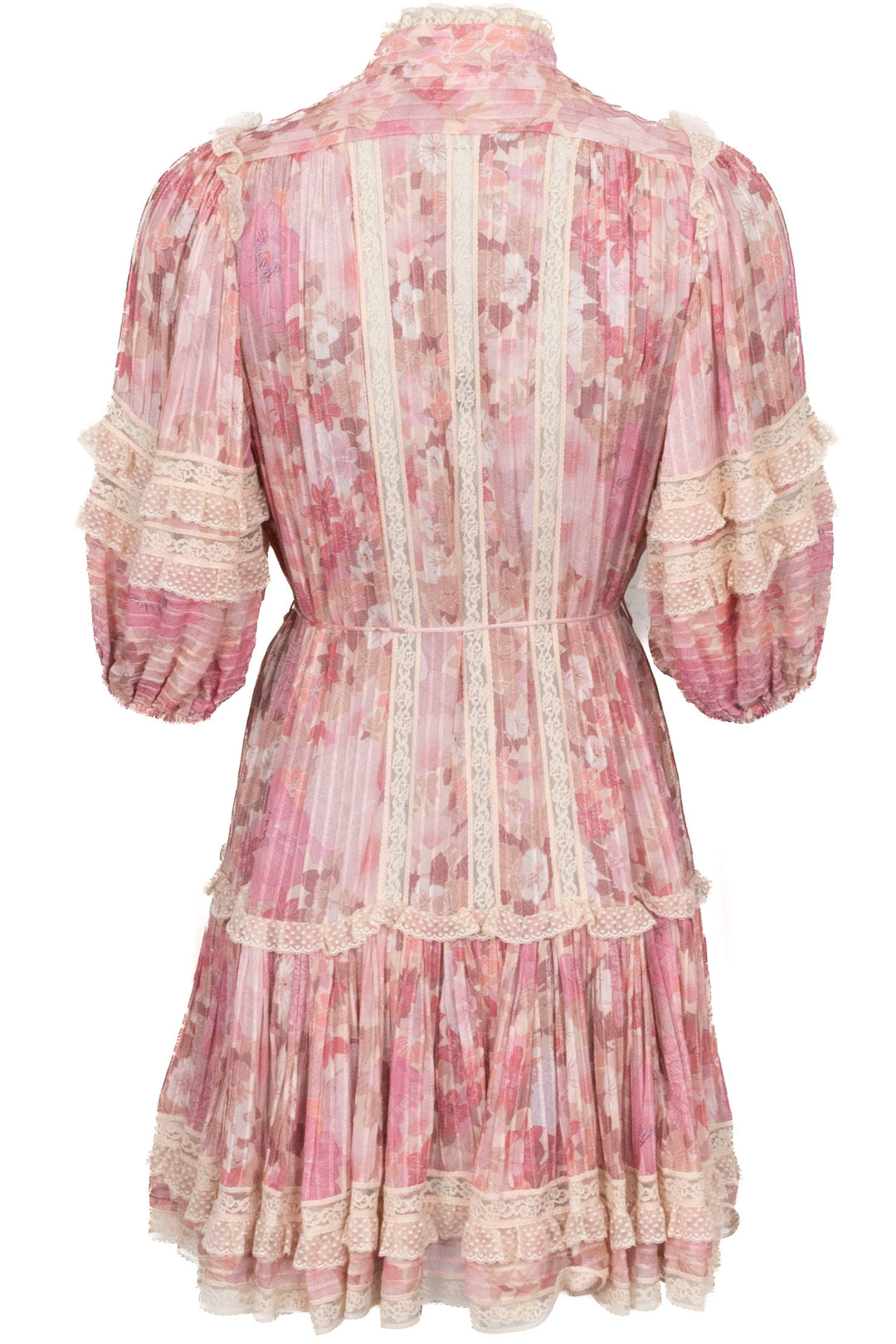 ZIMMERMANN Robe plissée à volants Rose