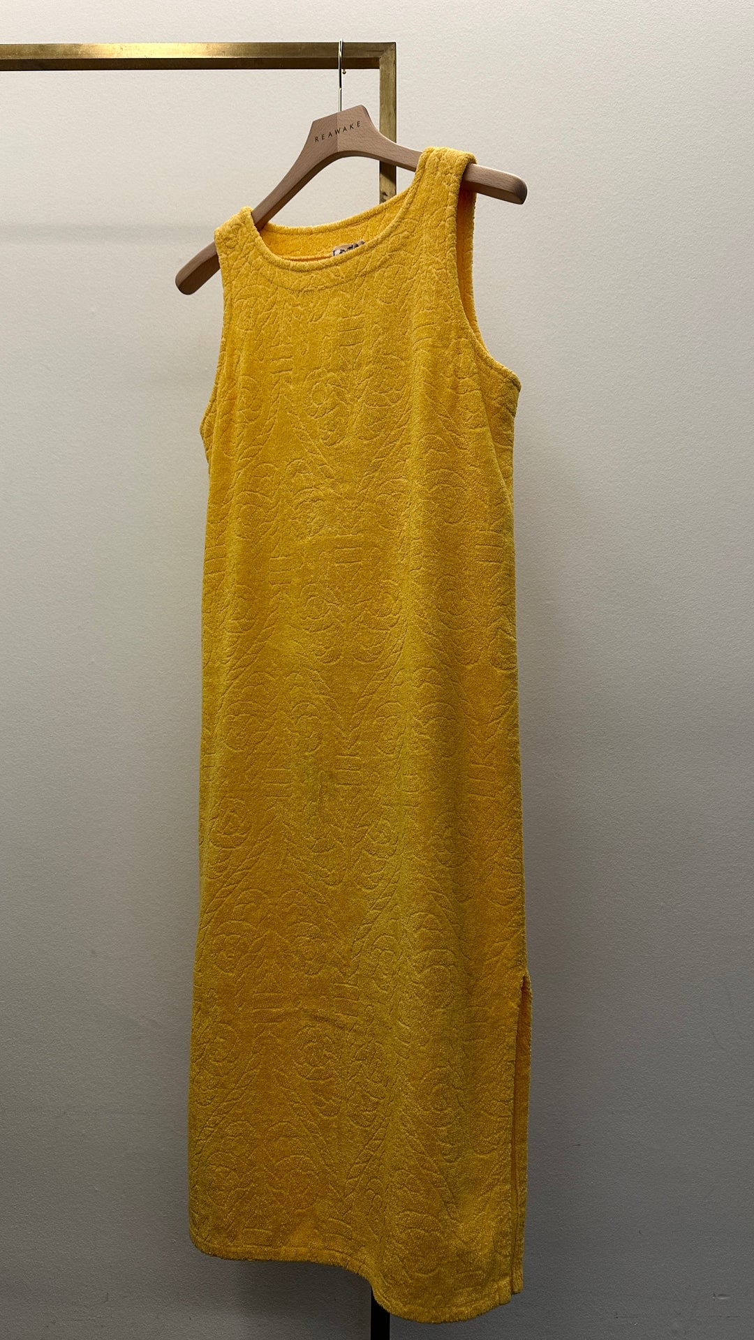 Robe en éponge HERMÈS Jaune