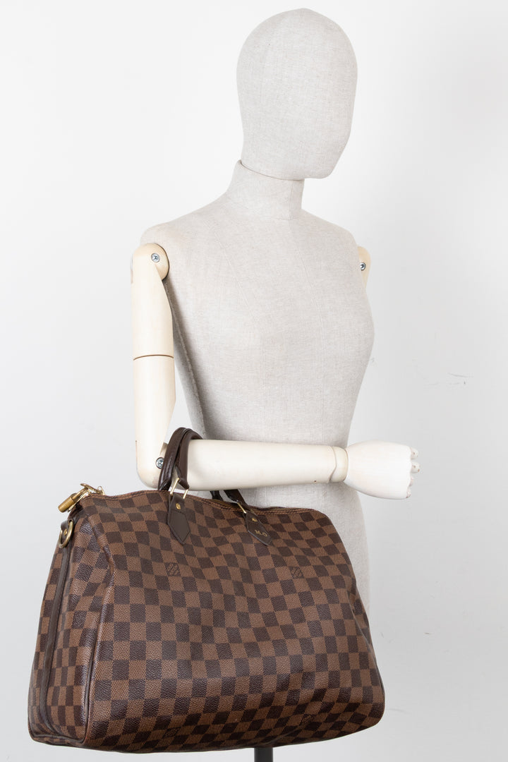LOUIS VUITTON Speedy 35 Bandouliere Damier Ebene