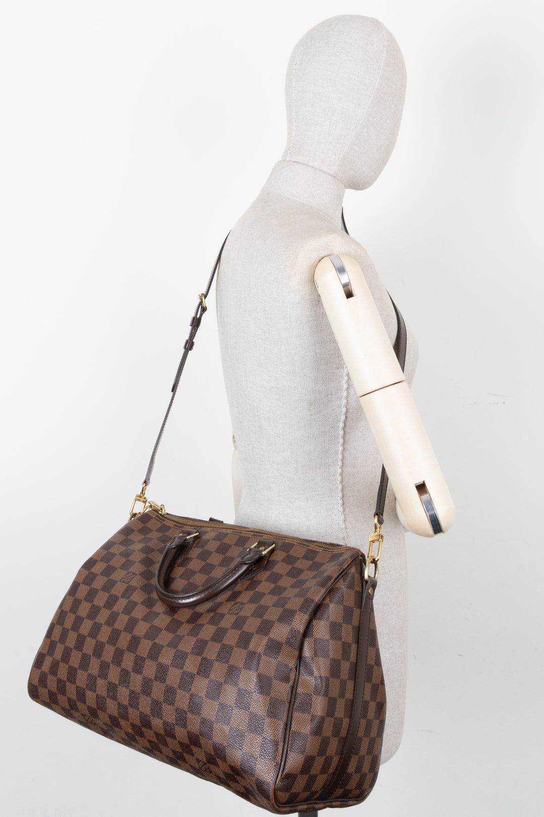 LOUIS VUITTON Speedy 35 Bandouliere Damier Ebene