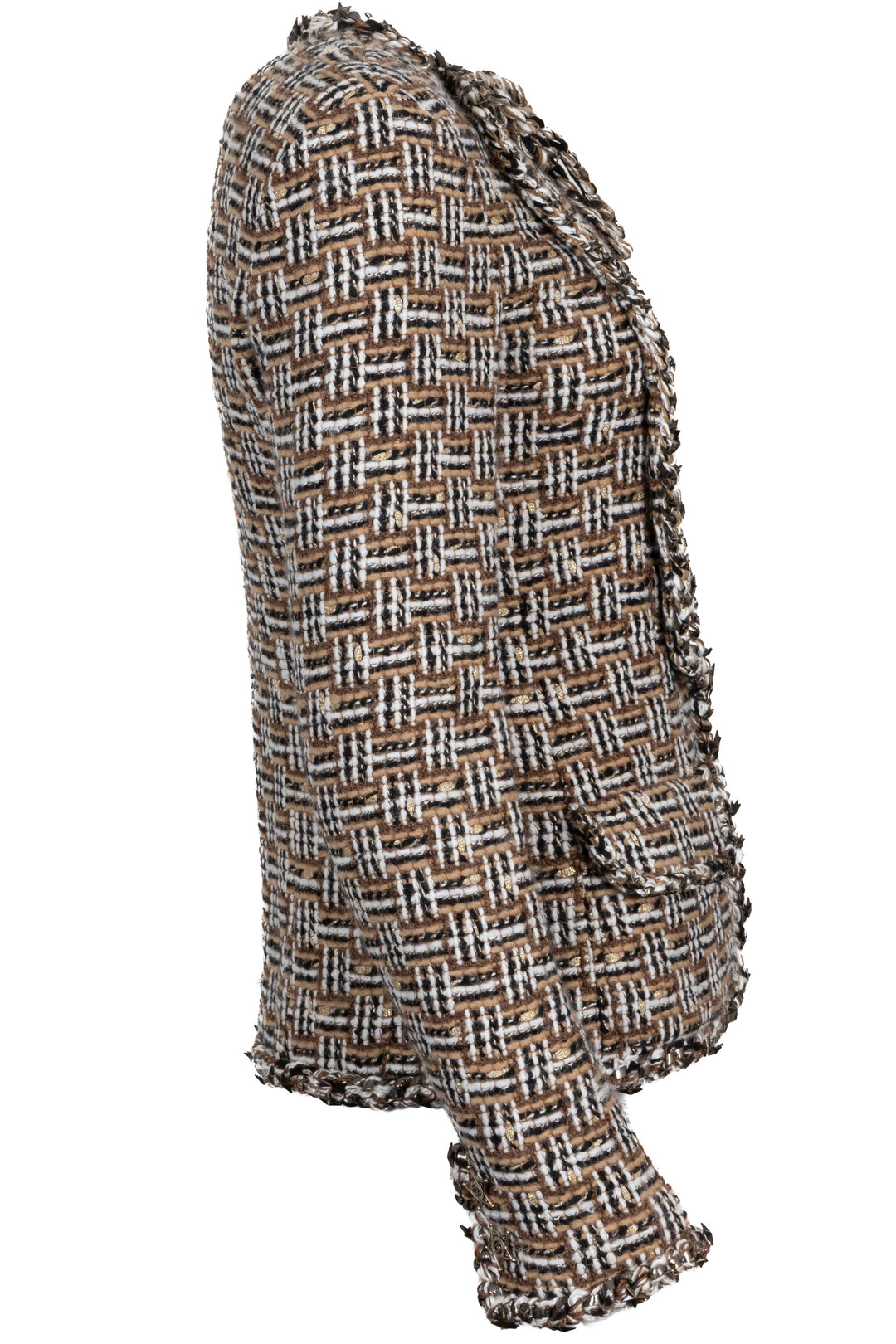 CHANEL Paris-Dallas Jacket Tweed Brown
