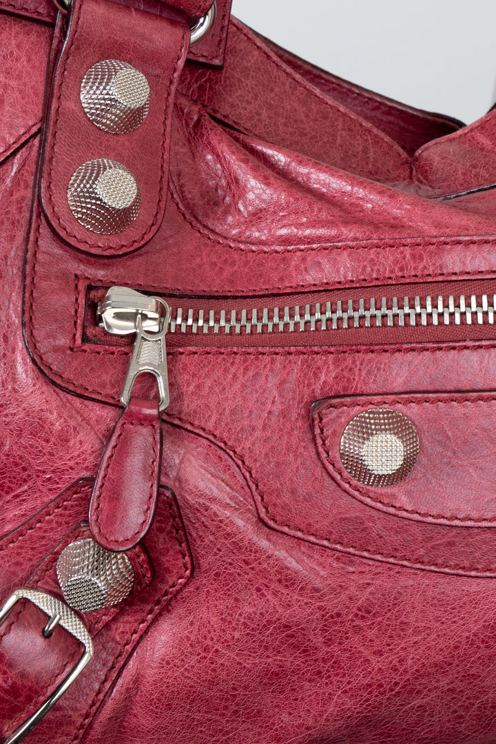 BALENCIAGA City Tote Bag Leather Red