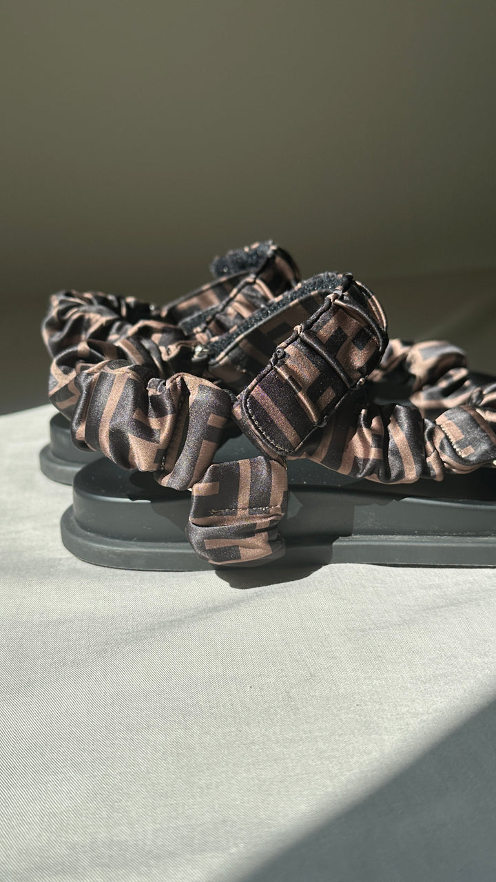 FENDI Raso Zucca Print Flats