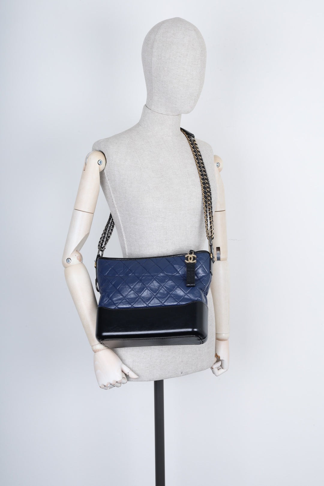 CHANEL Gabrielle Medium Blue and Black