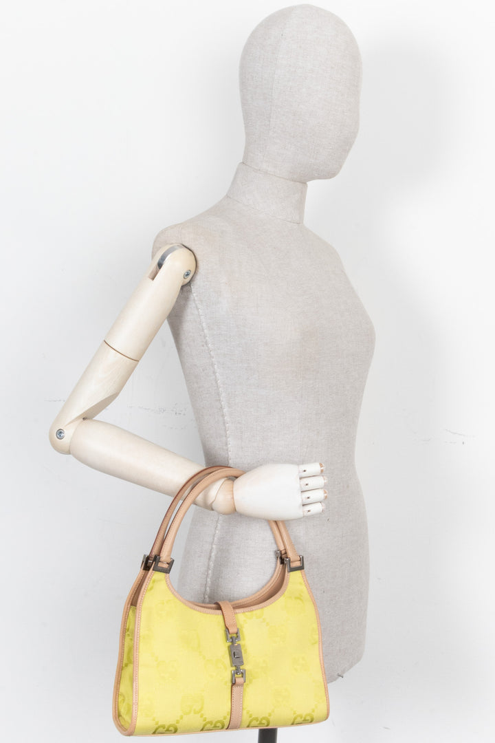 GUCCI Jackie Bardot Bag Lime
