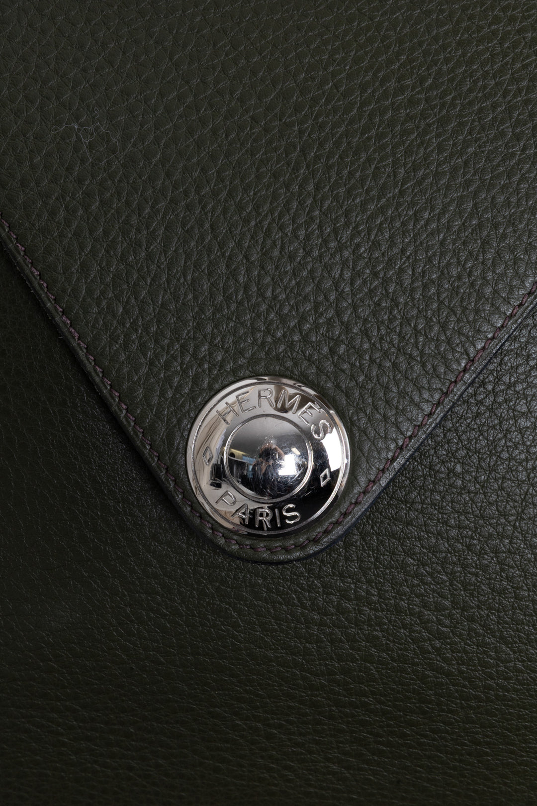 HERMÈS Christine Bag 35 Fjord Leather Green