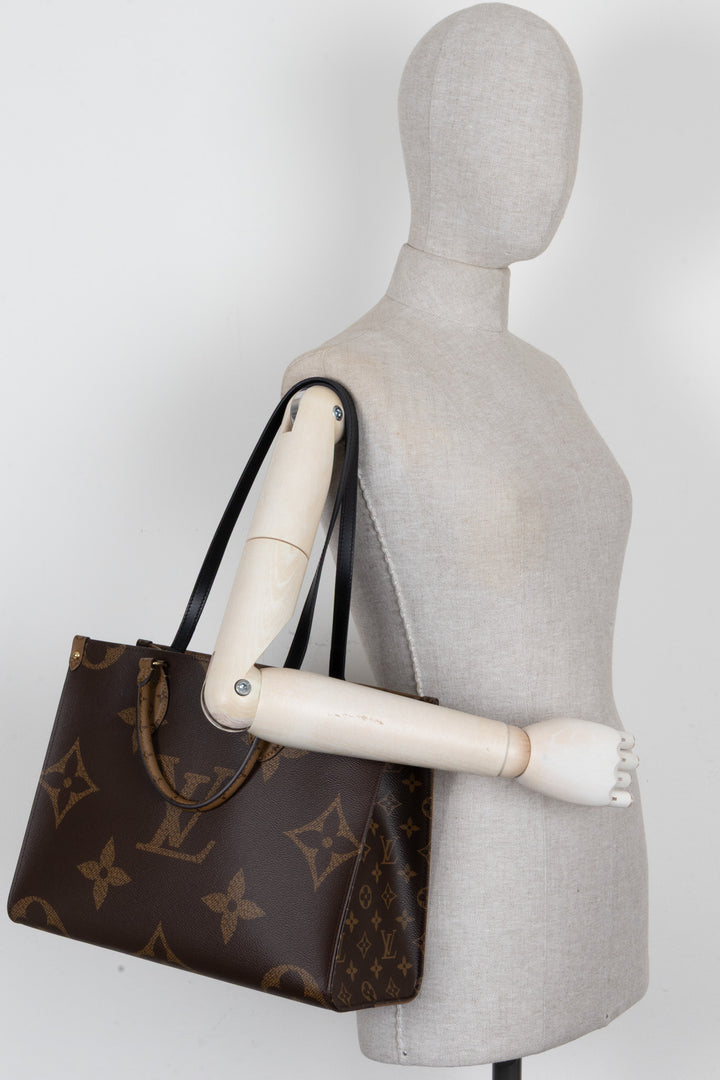 LOUIS VUITTON OnTheGo MM Giant MNG Toile marron