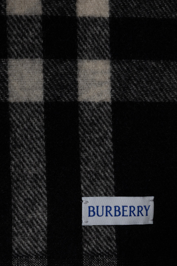 BURBERRY Prorsum Reversible Stormy Knight Scarf Cashmere Black