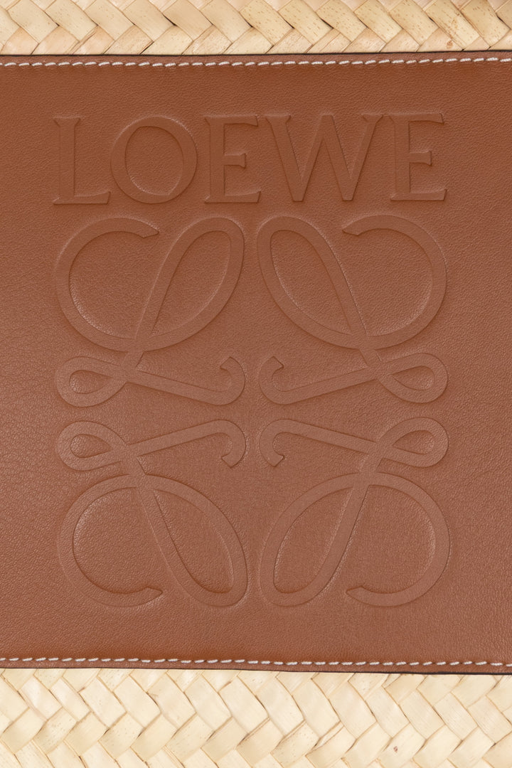LOEWE Tote Bag Anagram Raffia Large Tan