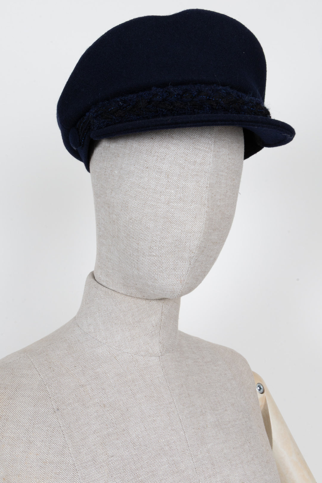 Casquette gavroche CHANEL Paris-Hamburg Laine marine