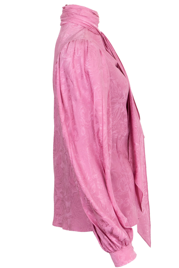 GUCCI Flower Blouse Silk Pink