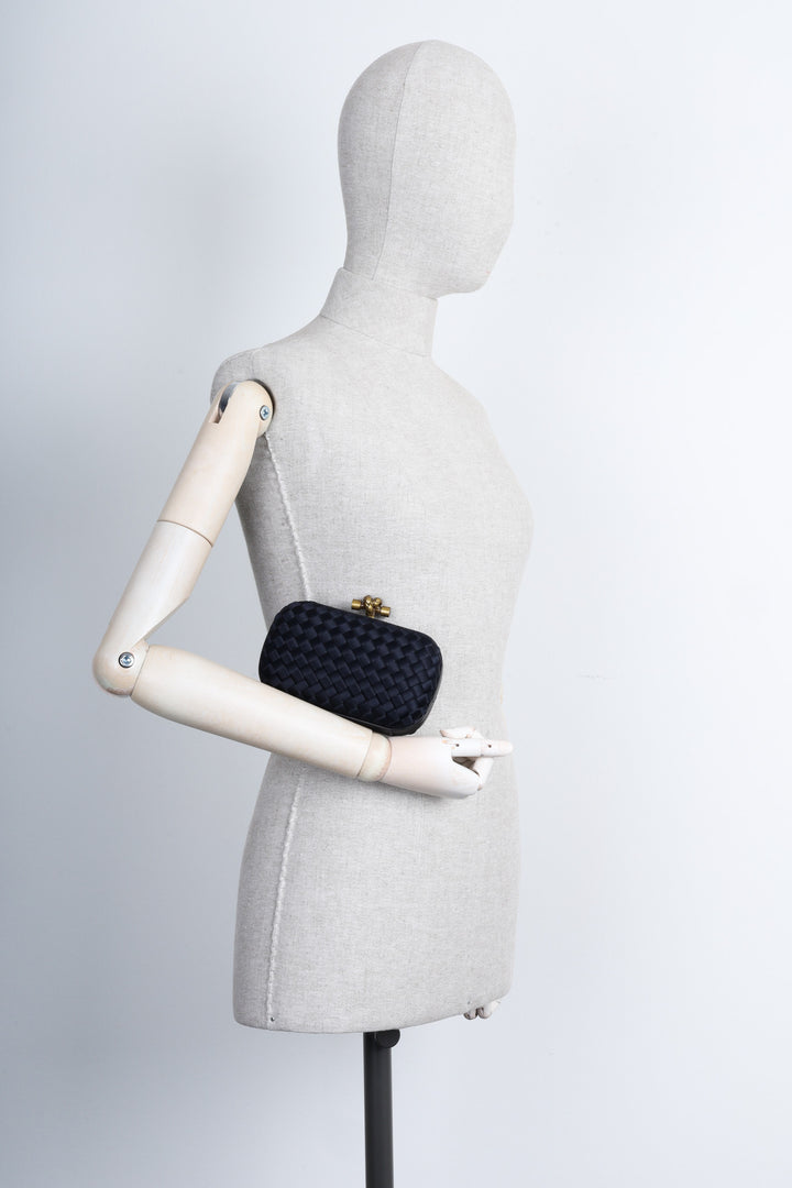 BOTTEGA VENETA Knot Clutch Satin