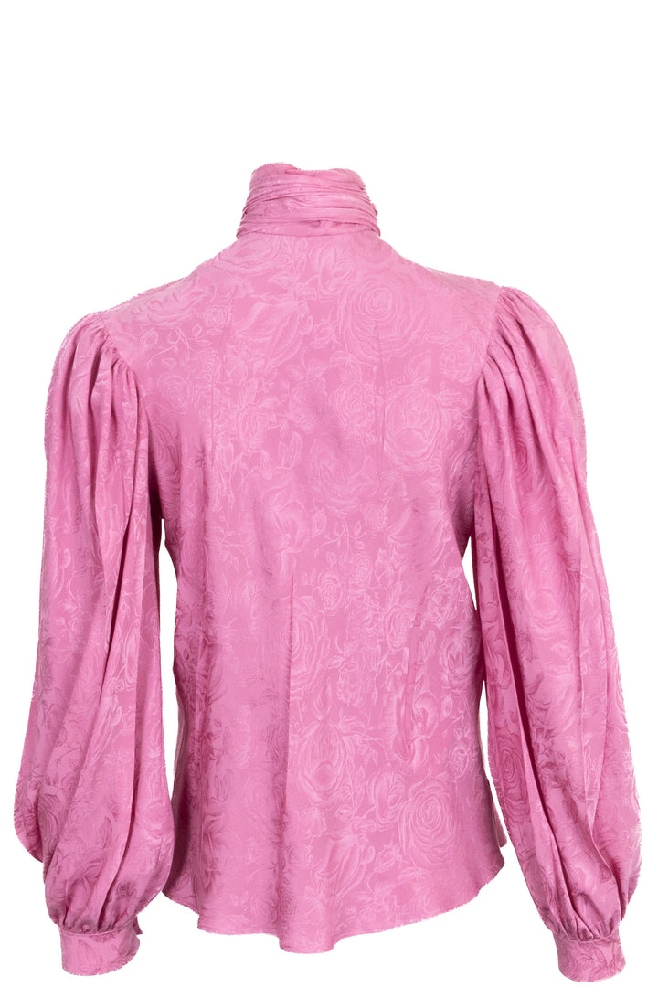 GUCCI Flower Blouse Silk Pink