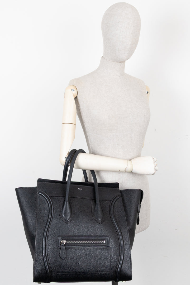 CELINE Mini Luggage Tote Bag Black
