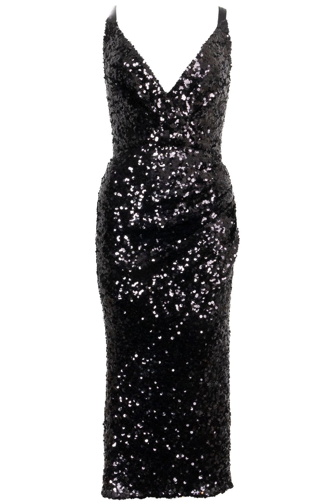 DOLCE&GABBANA Maxi Dress Sequins Black