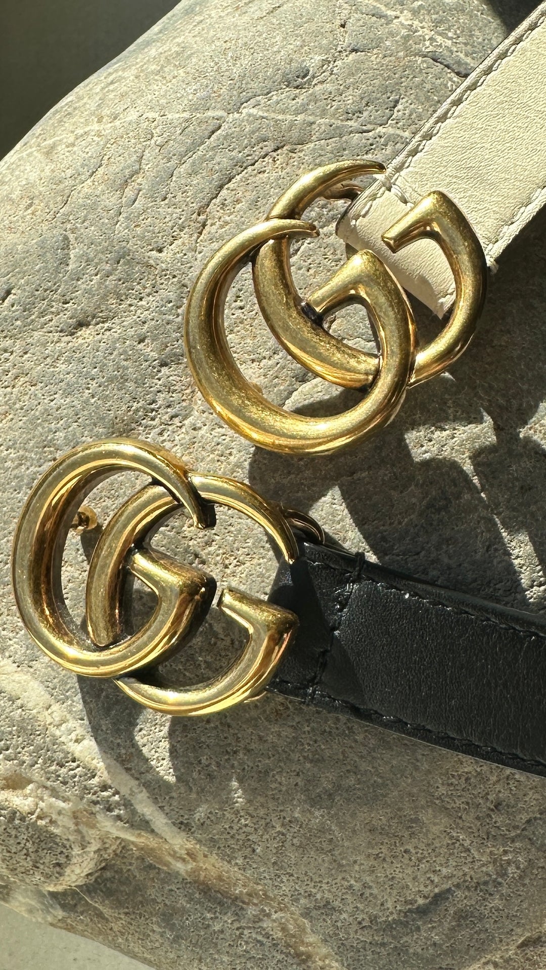 Ceinture GUCCI Marmont fine ivoire