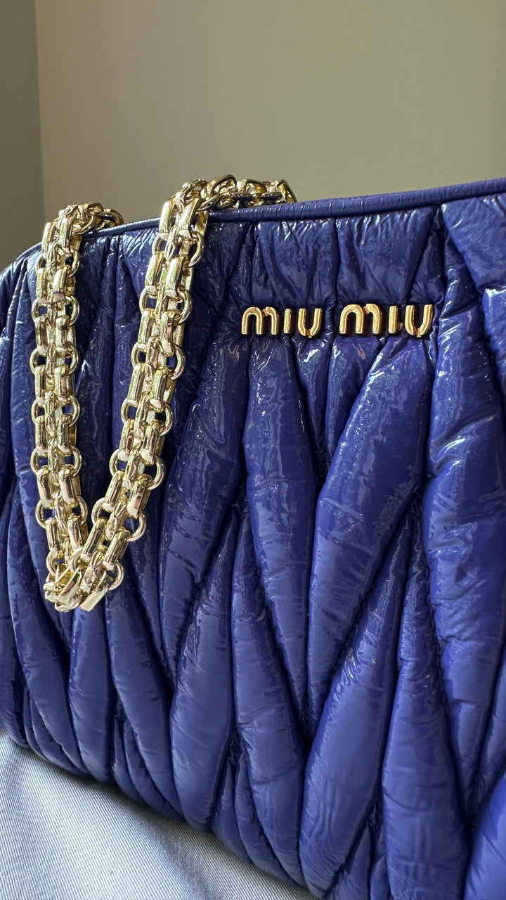 MIUMIU Matelasse Bag Purple