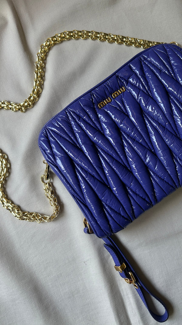 MIUMIU Matelasse Bag Purple