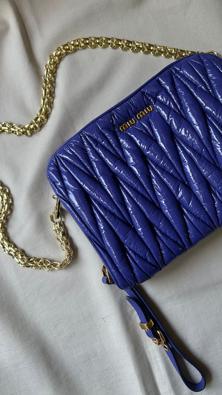 MIUMIU Matelasse Bag Purple