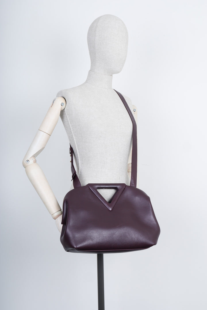 BOTTEGA VENETA Point Shoulder Bag Burgundy