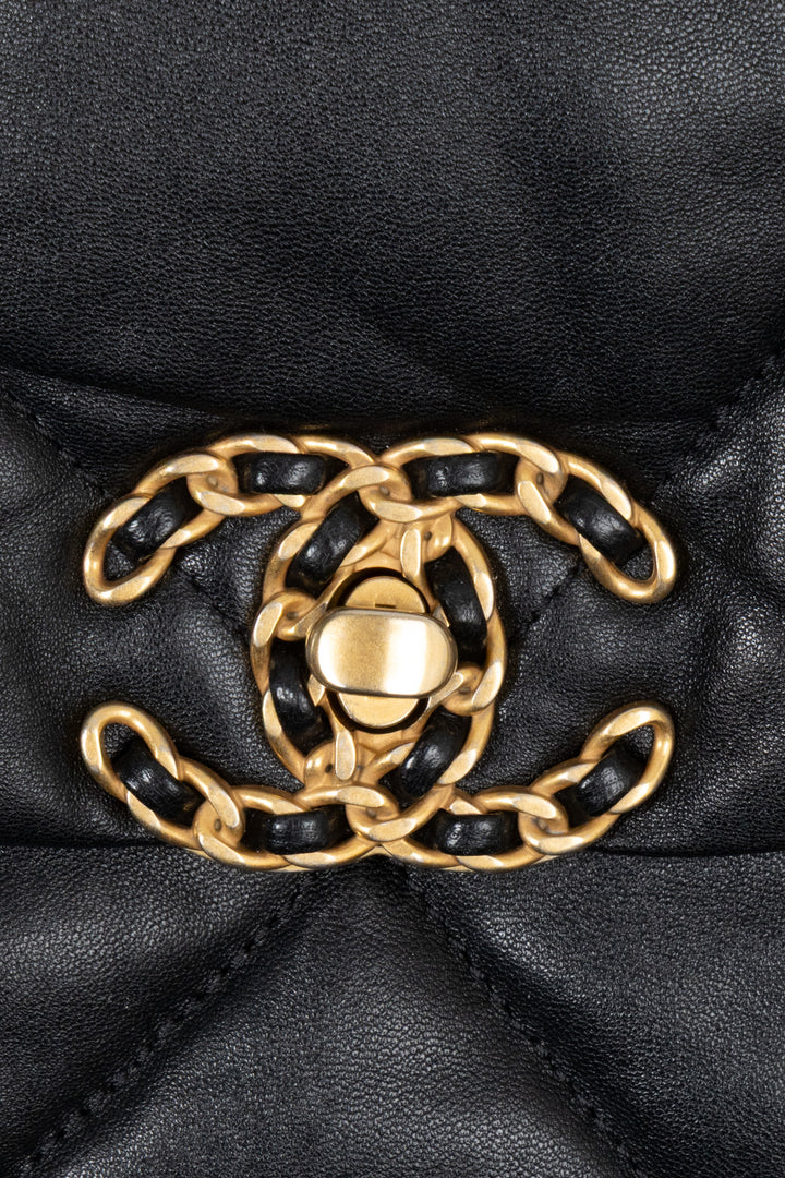 CHANEL 19 Bag Large Black