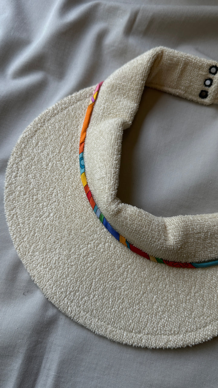 HERMÈS Visor Hat Terry Cloth Ivory