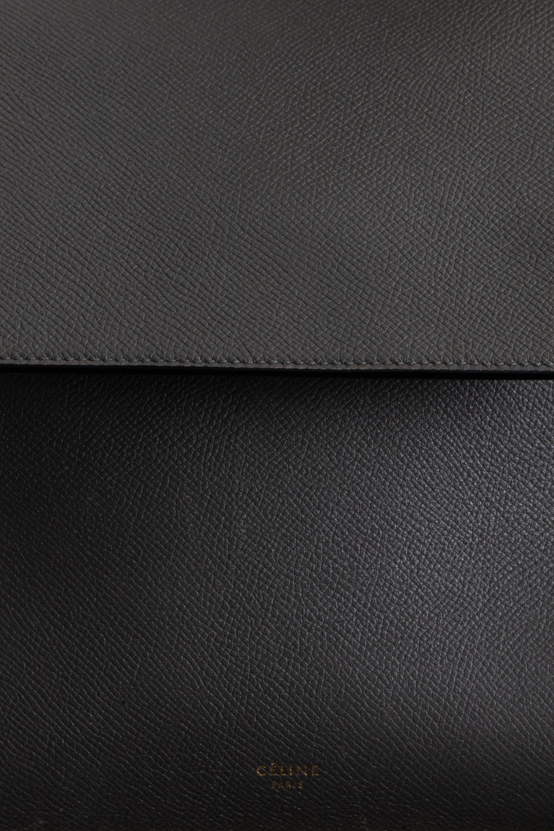 CÉLINE Mini Belt Bag Grained Leather Grey