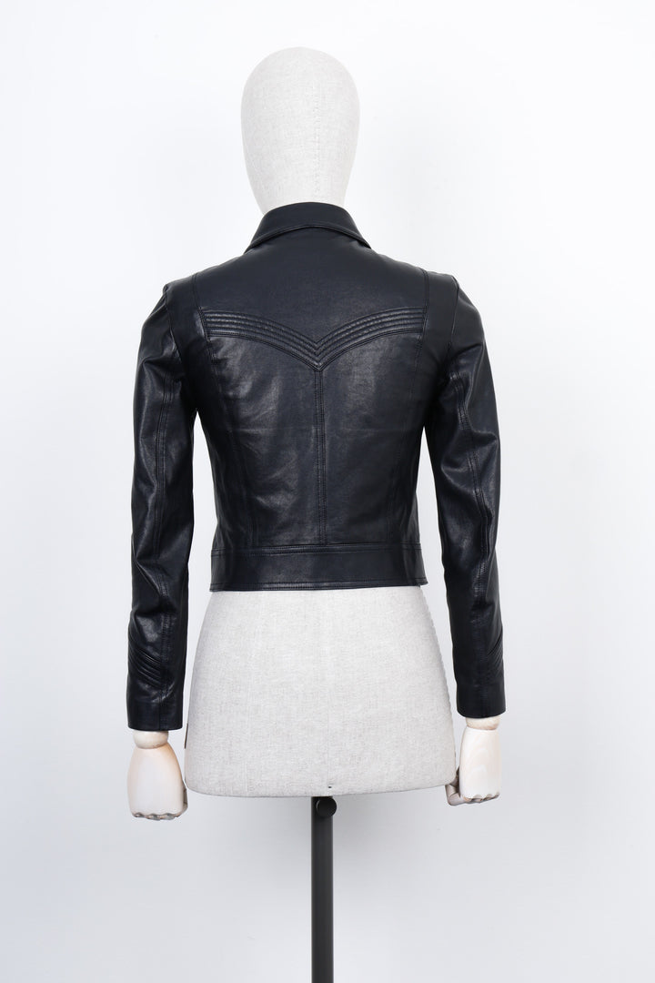 SAINT LAURENT Leather Jacket Black