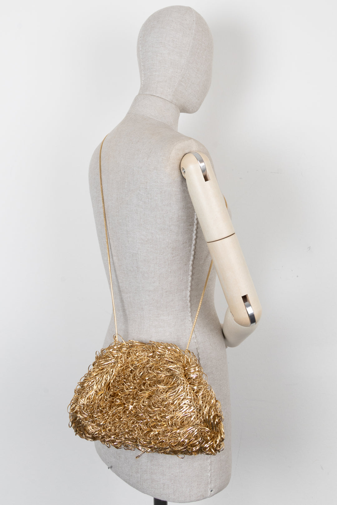 BOTTEGA VENETA The Sponge Pouch Oro Gold