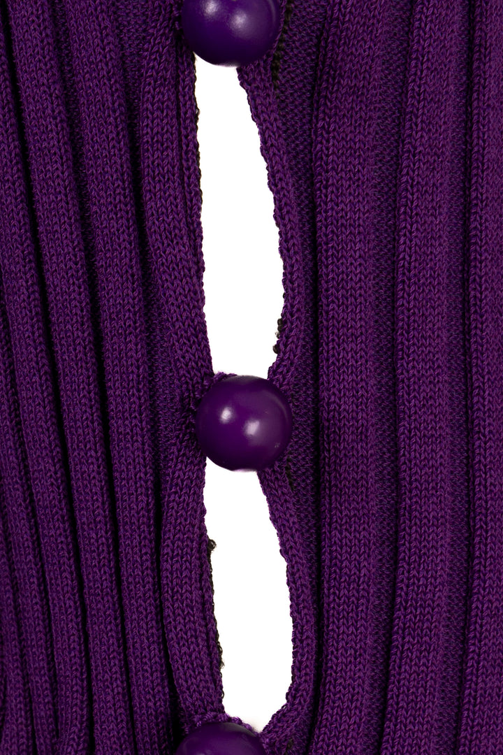 BOTTEGA VENETA Turtleneck Long Sleeve Knit Purple