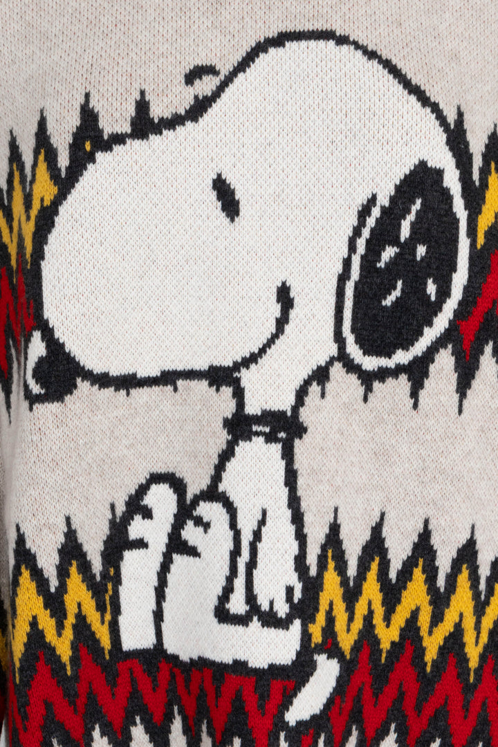 ALANUI x The Peanuts Snoopy Sweater Wool Beige