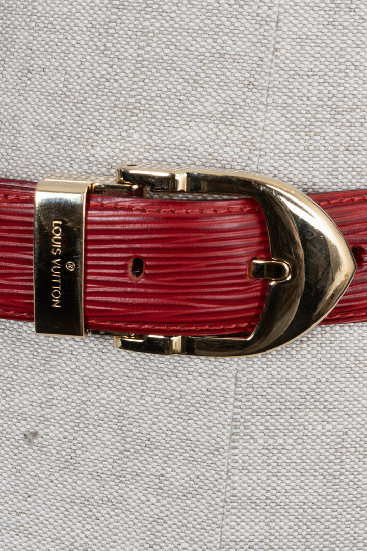 LOUIS VUITTON Sherwood Belt Bag Epi Leather Red