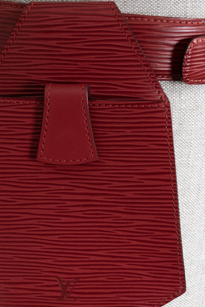 LOUIS VUITTON Sherwood Belt Bag Epi Leather Red