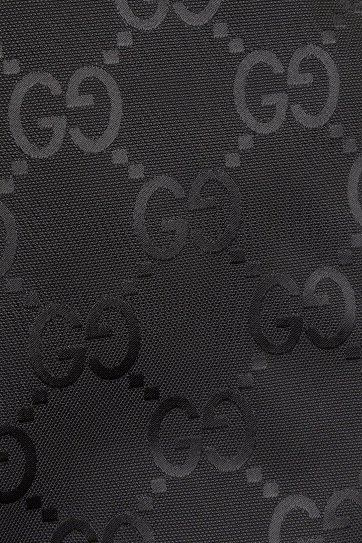 GUCCI Supreme Print Zip Jacket, Black