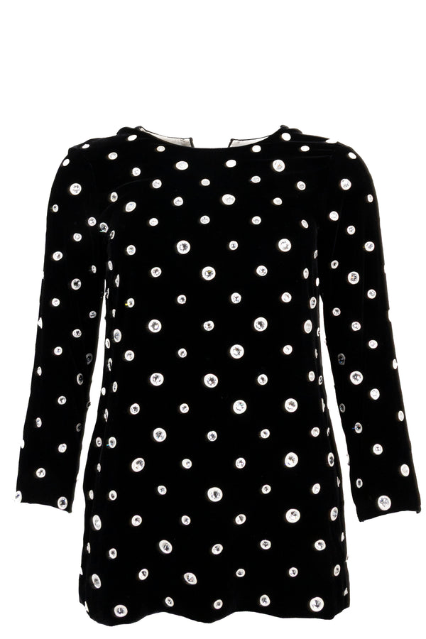 Haut CÉLINE en velours cristal noir