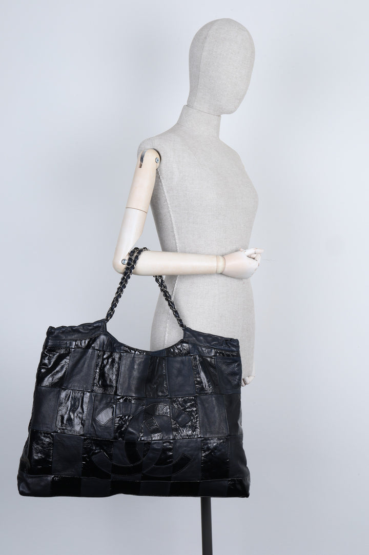 CHANEL Brooklyn Cabas Patchwork Noir