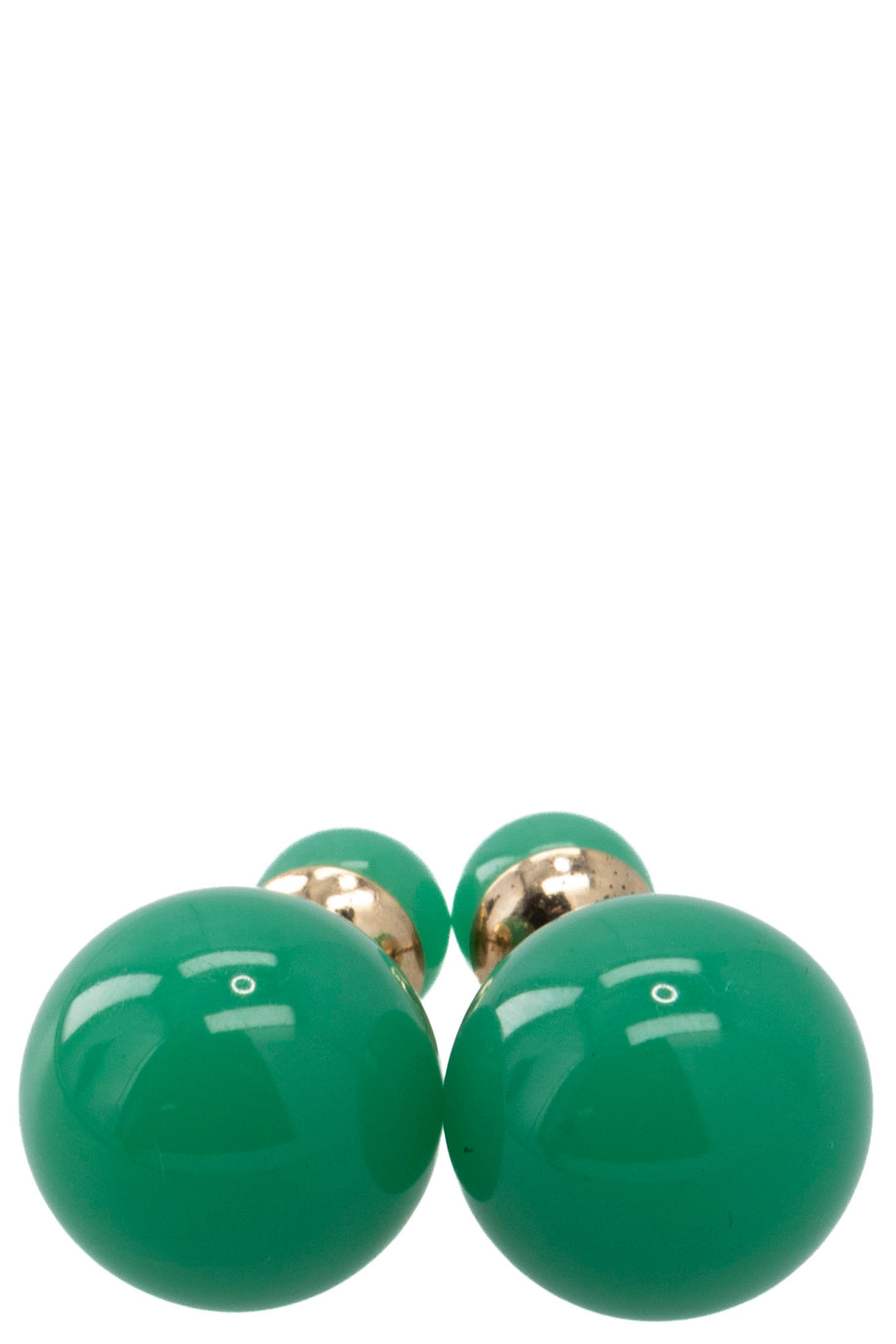 CHRISTIAN DIOR Jade Tribale Earrings Resin Green
