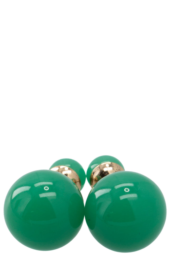 CHRISTIAN DIOR Jade Tribale Earrings Resin Green