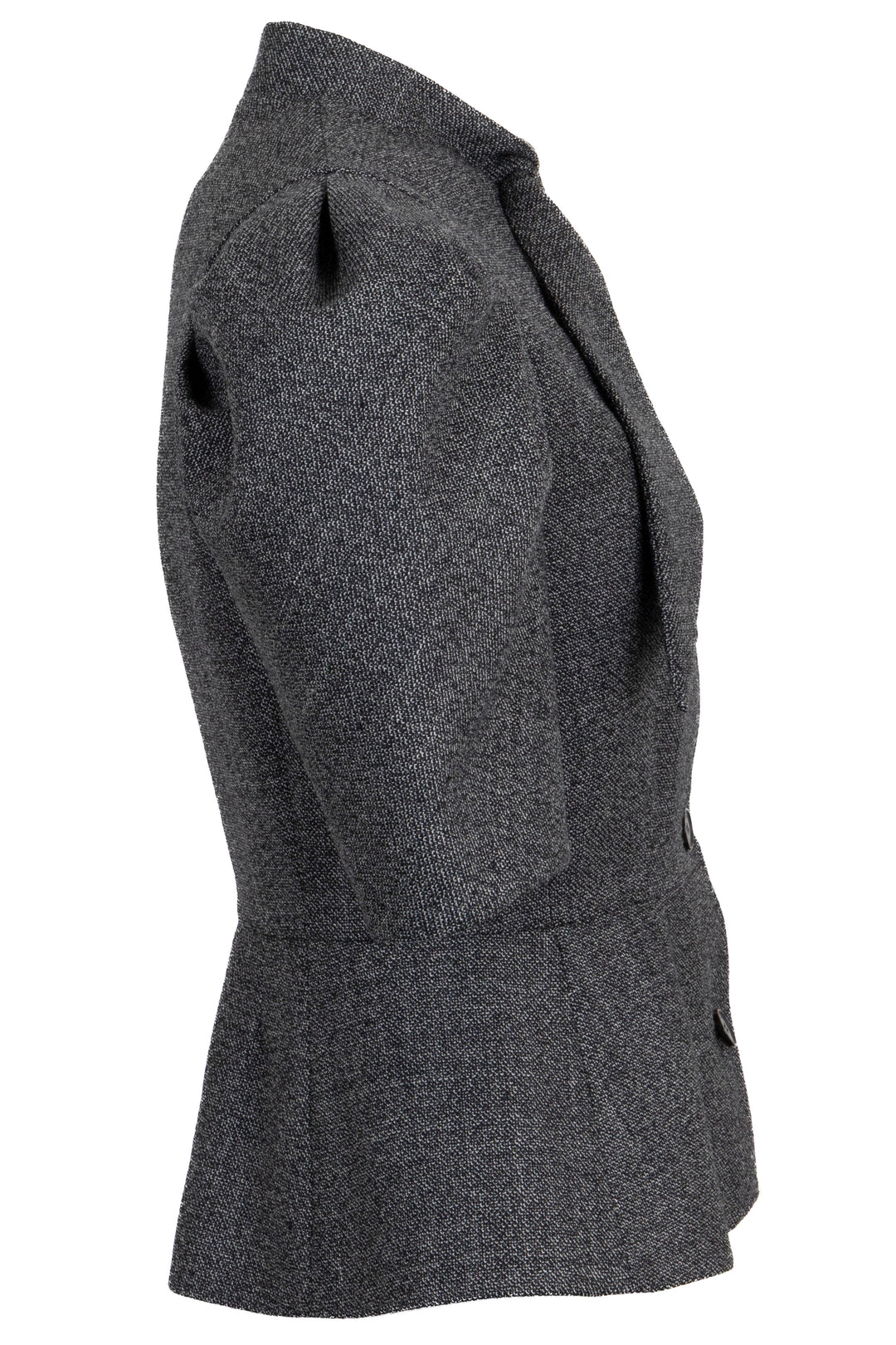 CHRISTIAN DIOR 2024 Short Sleeve Bow Jacket Wool Grey