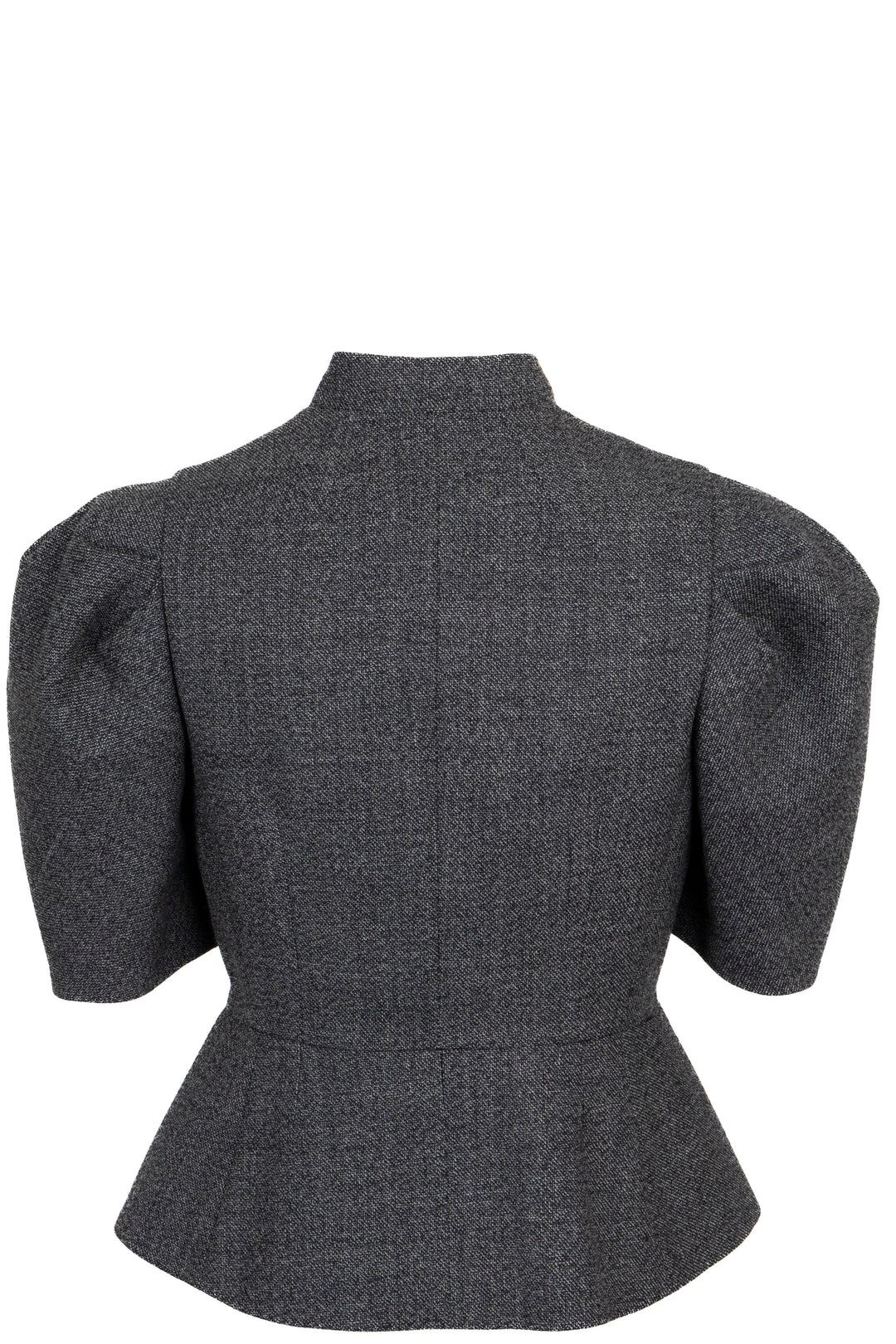 CHRISTIAN DIOR 2024 Short Sleeve Bow Jacket Wool Grey