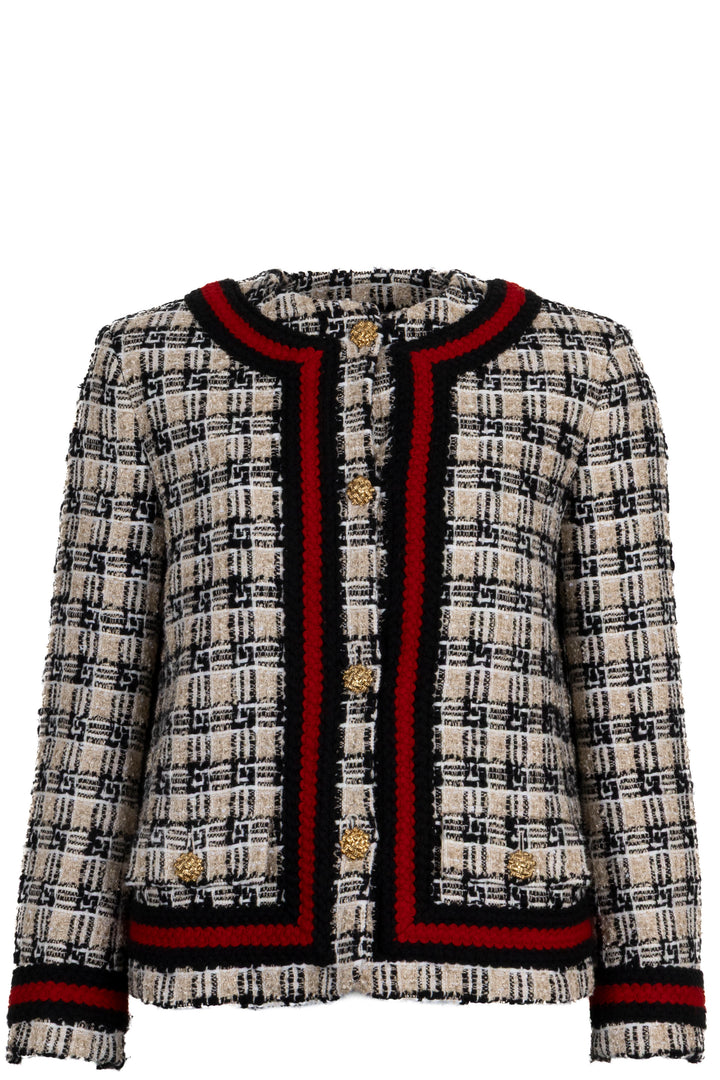 GUCCI Square G Tweed Jacket Black